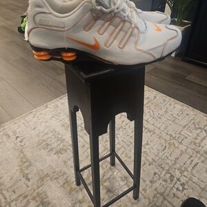 Nike White and Orange Men's Athletic Shoes